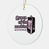 koningin van de machine keramisch ornament (Links)
