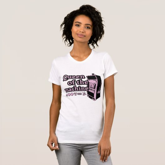 koningin van de machine t-shirt (Voorkant volledig)