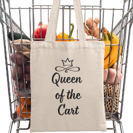 Koningin van de Moderne Kruidenierswinkelwagen Tote Bag