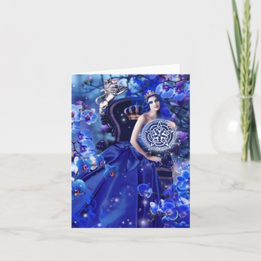 Koningin van de munten kaart (Voorkant)