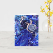 Koningin van de munten kaart (Gele Bloem)