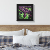 Koningin van de Nacht Tulpen Canvas Afdruk (Insitu (Slaapkamer))
