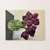 Koningin van de Nacht Tulpen Legpuzzel (Horizontaal)