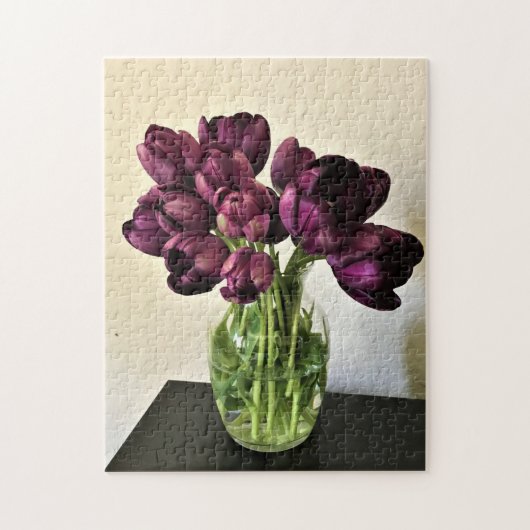 Koningin van de Nacht Tulpen Legpuzzel (Verticaal)