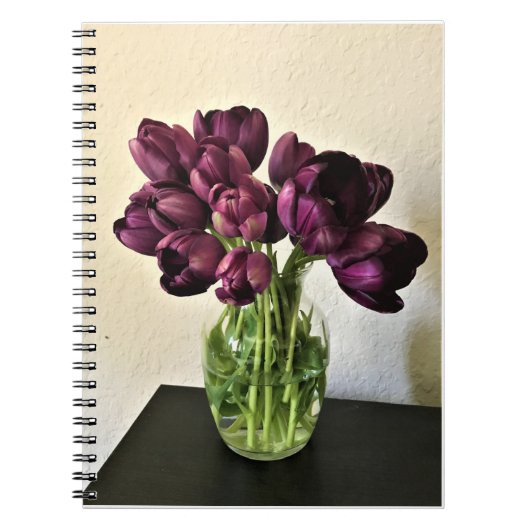 Koningin van de Nacht Tulpen Notitieboek (Voorkant)