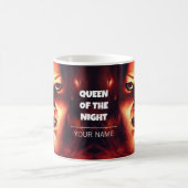 Koningin van de nacht. vampiervrouw koffiemok (Center)