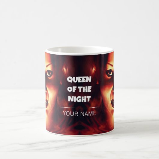 Koningin van de nacht. vampiervrouw koffiemok (Center)