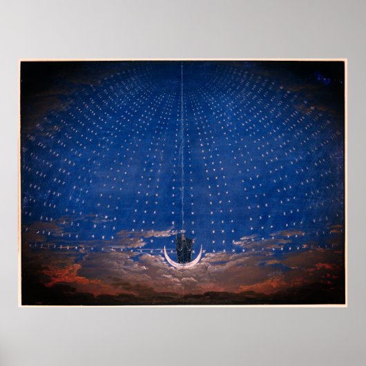 Koningin van de Night Mozart Magic Flute Zauberflö Poster (Voorkant)