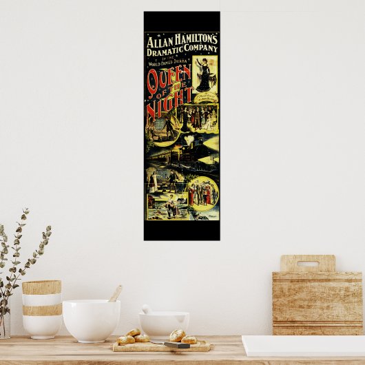 Koningin van de Night Opera Poster (Keuken)