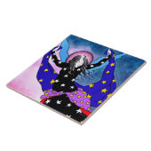Koningin van de Night Tile Tegeltje (Zijkant)