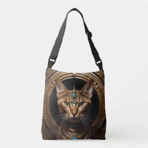 Koningin van de Nijl: Cleopatra de Kat in Hoofddek Crossbody Tas
