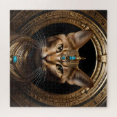 Koningin van de Nijl: Cleopatra de kat in hoofdtoo Legpuzzel (Horizontaal)