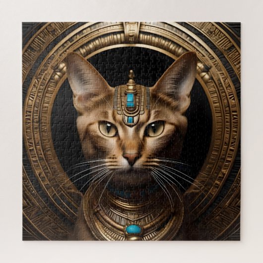 Koningin van de Nijl: Cleopatra de kat in hoofdtoo Legpuzzel (Verticaal)