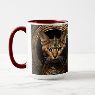 Koningin van de Nijl: Cleopatra de kat in hoofdtoo Mok