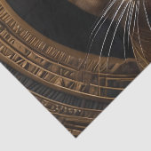 Koningin van de Nijl: Cleopatra de kat in hoofdtoo Tissuepapier (Detail)