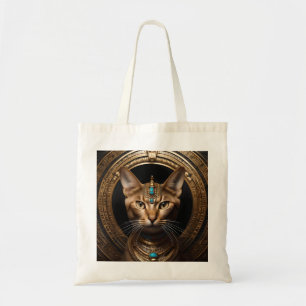 Koningin van de Nijl: Cleopatra de kat in hoofdtoo Tote Bag