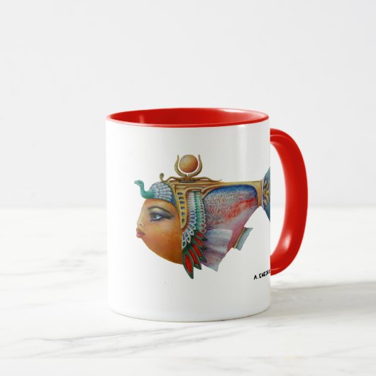 Koningin van de Nijlvis Ringer Mok (Voorkant rechts)