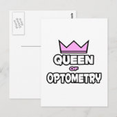 Koningin van de optometrie briefkaart (Voorkant / Achterkant)