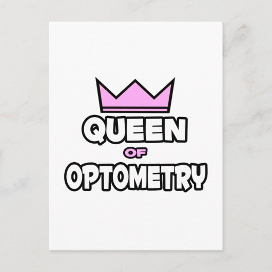 Koningin van de optometrie briefkaart (Voorkant)
