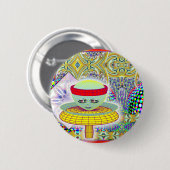 Koningin van de paddenstoel ronde button 5,7 cm (Voorkant /achterkant)