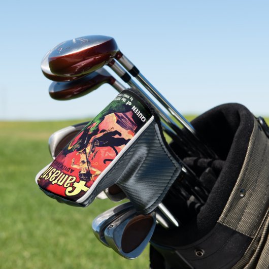koningin van de panter wereld: Fantasy Pulp Golfheadcover (Insitu)