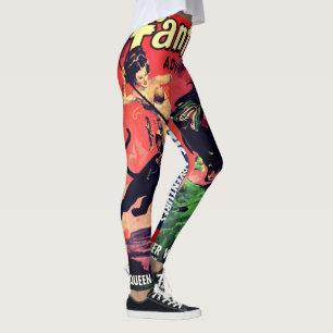 koningin van de panter wereld: Fantasy Pulp Leggings