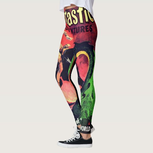 koningin van de panter wereld: Fantasy Pulp Leggings (Links)