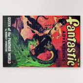 koningin van de panter wereld: Fantasy Pulp Legpuzzel (Horizontaal)