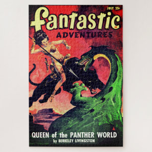 koningin van de panter wereld: Fantasy Pulp Legpuzzel