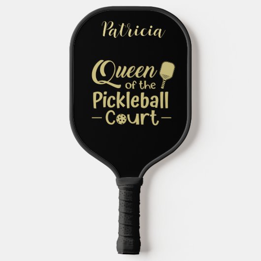 Koningin van de Pickleball Court Pickleball Paddle (Achterkant)