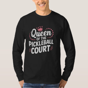 Koningin van de Pickleball Court T-shirt