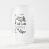 Koningin van de rails - New Olympian 1929 Matglas Bierpul (Voorkant links)