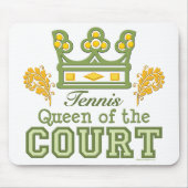 Koningin van de rechtbank Tennis Mousepad Muismat (Voorkant)
