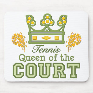 Koningin van de rechtbank Tennis Mousepad Muismat