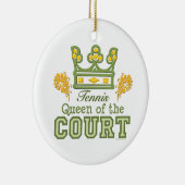 Koningin van de rechtbank Tennis Ornament (Rechts)