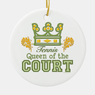 Koningin van de rechtbank Tennis Ornament