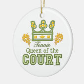 Koningin van de rechtbank Tennis Ornament (Links)