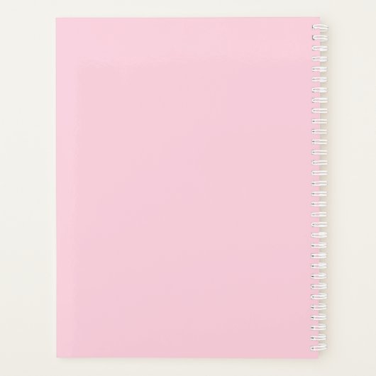 koningin van de rechtbank van Tennis roze meisje g Planner (Achterkant)