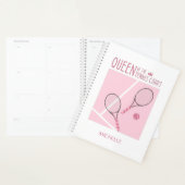 koningin van de rechtbank van Tennis roze meisje g Planner (Display)