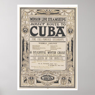 koningin van de reisposter van Antilles Poster