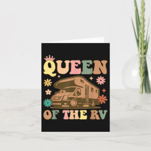 Koningin van de RV Camping Queen Vrouw Camper RV C Kaart