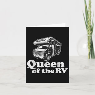 Koningin van de RV Funny Camping Retro Motorhome V Kaart