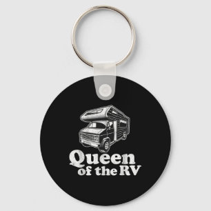Koningin Van De Rv Grappige Camping Retro Caravan Sleutelhanger