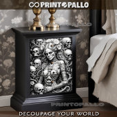 Koningin van de schedel tissuepapier