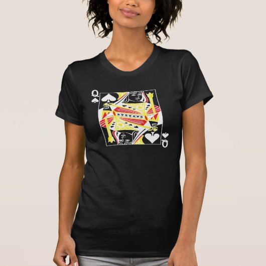 Koningin van de Schoppen T-Shirt (Voorkant)