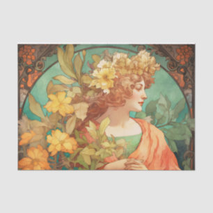 KONINGIN VAN DE SEIZOENEN mooi decoupage papier