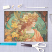 KONINGIN VAN DE SEIZOENEN mooi decoupage papier (Craft)