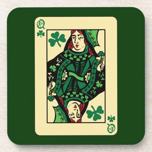 koningin van de shamrocks drankjes onderzetter (Voorkant)
