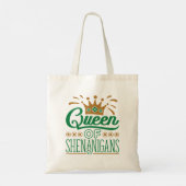 Koningin van de Shenanigans St. Patrick's Day Tote Bag (Achterkant)
