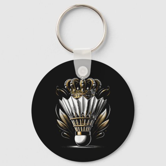 Koningin Van De Shuttle Badminton Grappige Grafisc Sleutelhanger (Voorkant)